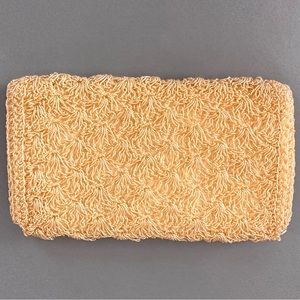 1950s Vintage Cream Beaded Purse